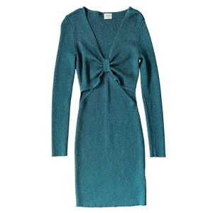 Abercrombie & Fitch Long Sleeved Knot‎ Front Mini Dress- S EUC